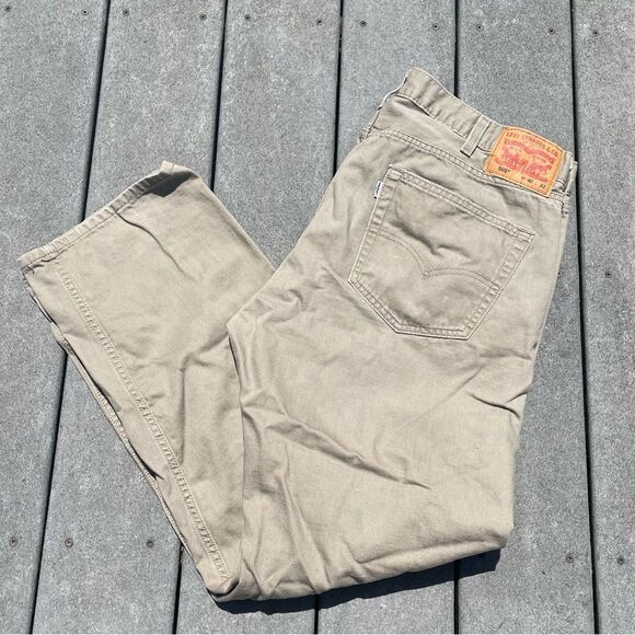 Levi’s 505 Men’s Taupe Jeans W40 L32 - Picture 3 of 7